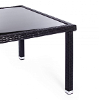 Обеденный комплект из искуственного ротанга Vintara черный варинант исполнения - 10 | Loft Concept в Ульяновске