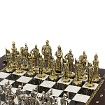 Шахматы в ларце из натуральных камней Долерит Малахит Мрамор Decorative Thematic Chess Русь варинант исполнения - 2 | Loft Concept в Ульяновске