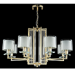 Люстра с 8-ю цилиндрическими плафонами из стекла Laurent варинант исполнения - 3 | Loft Concept в Ульяновске