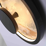 Бра круглое светодиодное с черной рамкой Stone Circle варинант исполнения - 2 | Loft Concept в Ульяновске