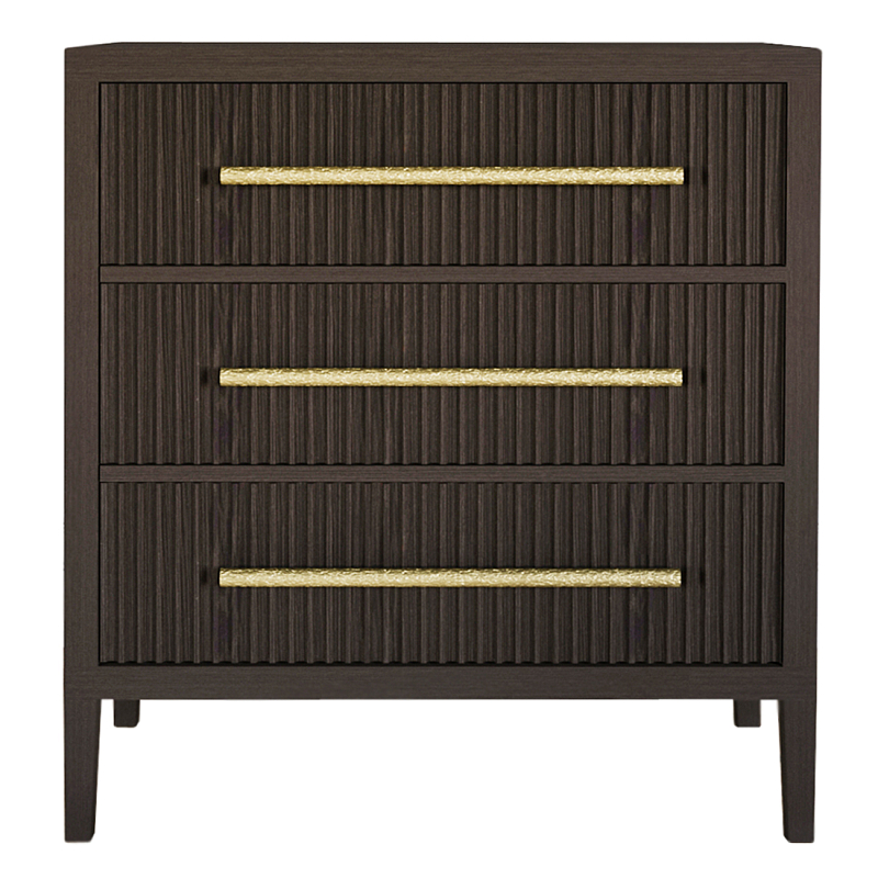 Комод Primo с 3 выдвижными ящиками Темный орех Орех в Ульяновске | Loft Concept 