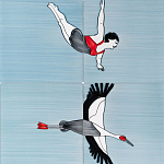 Плитка с узором Аист варинант исполнения - 3 | Loft Concept в Ульяновске