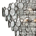 Люстра с каскадом из круглых прозрачных декоративных элементов Harmony of Light варинант исполнения - 1 | Loft Concept в Ульяновске