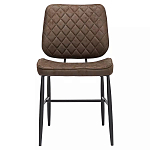 Стул с темно-коричневой обивкой из экокожи Benderson варинант исполнения - 1 | Loft Concept в Ульяновске