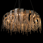 Люстра круглая подвесная с металлическими дугами и длинными цепочками 80 см Atlantis Chain варинант исполнения - 8 | Loft Concept в Ульяновске