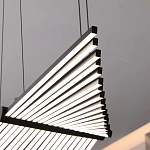 Люстра в виде распахнутых крыльев из тонких металлических планок Flight of Freedom варинант исполнения - 10 | Loft Concept в Ульяновске