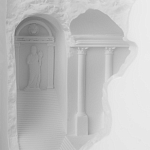 Встраиваемый в стену гипсовый светильник под покраску в античном стиле Antiquity Athena варинант исполнения - 8 | Loft Concept в Ульяновске