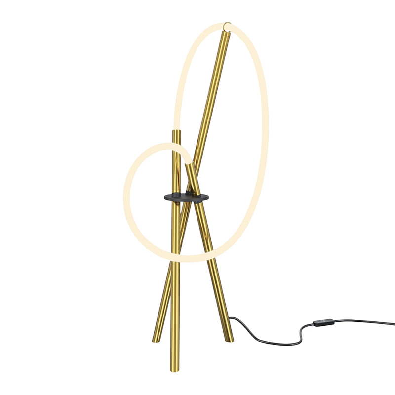 Настольный светильник Crochet Brass 3000К 15Вт Латунь Белый в Ульяновске | Loft Concept 