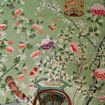 Обои ручная роспись Belvoir Pistachio варинант исполнения - 4 | Loft Concept в Ульяновске