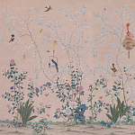 Обои ручная роспись Cecily pink варинант исполнения - 1 | Loft Concept в Ульяновске