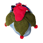 Подушка из джинсовой одежды и вязания Heart&Brain варинант исполнения - 1 | Loft Concept в Ульяновске