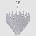 Люстра с подвесками из рифленного стекла в форме капель Textured Glass Chandelier варинант исполнения - 12 | Loft Concept в Ульяновске