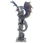 Подсвечник в виде Дракона Grey Blue Dragon Candlestick варинант исполнения - 3 | Loft Concept в Ульяновске