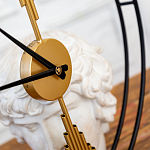 Часы настенные круглые из металла Mirror Tower Clock варинант исполнения - 2 | Loft Concept в Ульяновске