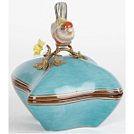 Фарфоровая шкатулка с птицей Eden Garden Blue варинант исполнения - 2 | Loft Concept в Ульяновске