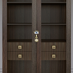 Дизайнерский шкаф витрина Elsa Dreams Walnut с 4-мя ящиками варинант исполнения - 2 | Loft Concept в Ульяновске