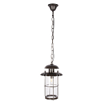 Уличный подвесной светильник с цилиндрическим плафоном на цепи Elysian Lanterns варинант исполнения - 1 | Loft Concept в Ульяновске