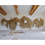 Большая дизайнерская Инсталляция из соломы RAFFIA Installation  варинант исполнения - 3 | Loft Concept в Ульяновске