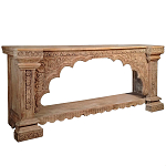 Большая Этническая Консоль с резным орнаментом  варинант исполнения - 1 | Loft Concept в Ульяновске