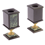 Настольный письменный набор из нефрита на ножках Executive Recruitment варинант исполнения - 3 | Loft Concept в Ульяновске