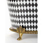 Фарфоровое кашпо Black and white square варинант исполнения - 4 | Loft Concept в Ульяновске