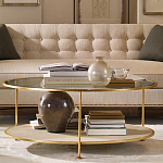 Кофейный стол круглый с полкой на 3-х ножках Round Textured Coffee Table варинант исполнения - 1 | Loft Concept в Ульяновске