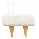 Керамический столик на деревянных ножках «Квадро» варинант исполнения - 4 | Loft Concept в Ульяновске