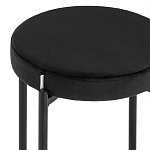 Табурет с мягким круглым сиденьем RIO Black варинант исполнения - 4 | Loft Concept в Ульяновске