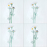 Плитка с узором Ромашки варинант исполнения - 1 | Loft Concept в Ульяновске