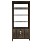 Стеллаж со стеклянными полками Elsa Dreams Walnut варинант исполнения - 7 | Loft Concept в Ульяновске