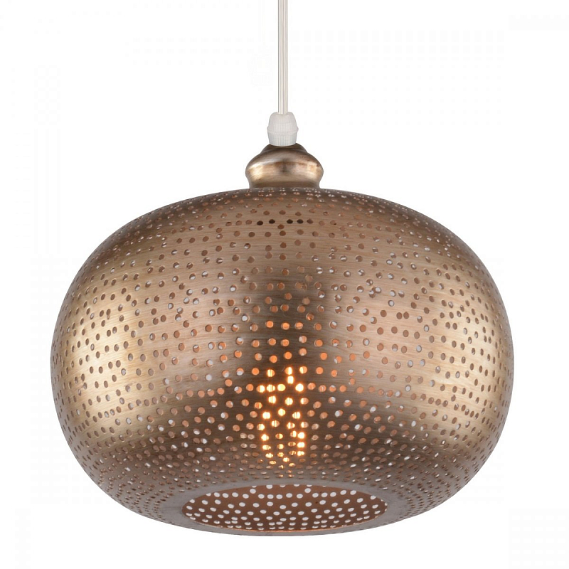 Подвесной светильник perforation oriental ornament sphere Золотой в Ульяновске | Loft Concept 