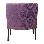 Полукресло с мягкой обивкой из жаккарда на 4-х ножках из массива березы Baroque Armchair violet варинант исполнения - 2 | Loft Concept в Ульяновске