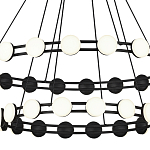 Люстра двухъярусная с круглыми светодиодными источниками света Maxine Light варинант исполнения - 5 | Loft Concept в Ульяновске