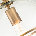 Потолочный светильник с прозрачным стеклянным шаром с эффектом пузырьков Hinkley варинант исполнения - 18 | Loft Concept в Ульяновске