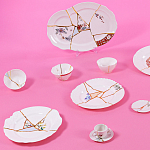 Десертная тарелка Seletti Kintsugi  варинант исполнения - 2 | Loft Concept в Ульяновске