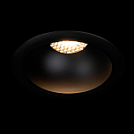 Встраиваемый спот светодиодный круглый черного цвета с углублением Ombra Lux  варинант исполнения - 1 | Loft Concept в Ульяновске