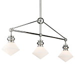 Люстра линейная с ромбовидными плафонами Pointed Diamond Shade варинант исполнения - 2 | Loft Concept в Ульяновске