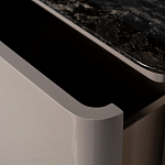 Тумба под телевизор с мраморной столешницей Presentability варинант исполнения - 4 | Loft Concept в Ульяновске