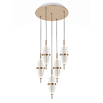 Люстра подвесная с прозрачными фактурными плафонами Reflection of Light варинант исполнения - 1 | Loft Concept в Ульяновске