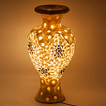 Настольная лампа из перламутра в виде вазы Indonesian Vase варинант исполнения - 2 | Loft Concept в Ульяновске