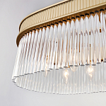 Люстра подвесная овальная со стеклянными трубками Длина 100 см Nembus варинант исполнения - 4 | Loft Concept в Ульяновске