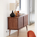 Низкий буфет с 2-мя раздвижными дверцами Toinette Light Cupboard варинант исполнения - 13 | Loft Concept в Ульяновске