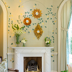 Обои ручная роспись Gingko Colourway SC-237 on grey painted Xuan paper варинант исполнения - 2 | Loft Concept в Ульяновске