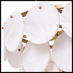 Люстра четырехъярусная с подвесками в форме дисков Cryptocrystalline Stone варинант исполнения - 2 | Loft Concept в Ульяновске