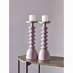 Подсвечник фигурный розовый Bright Accent 36 см варинант исполнения - 3 | Loft Concept в Ульяновске