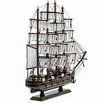 Декоративная модель деревянного тёмно-коричневого парусника в подарочной упаковке With The low варинант исполнения - 2 | Loft Concept в Ульяновске