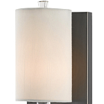 Бра на прозрачном штативе с тканевым абажуром в форме цилиндра Conciseness варинант исполнения - 1 | Loft Concept в Ульяновске