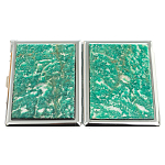 Портсигар с газовой зажигалкой из натурального камня Амазонит Stone Cigarettes Cases варинант исполнения - 4 | Loft Concept в Ульяновске