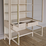 Витрина Primo со стеклянными фасадами и буфетом шпон Светлый дуб варинант исполнения - 5 | Loft Concept в Ульяновске