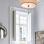 Люстра с тканевым плафоном и зелёной кисточкой Green Tassel варинант исполнения - 1 | Loft Concept в Ульяновске